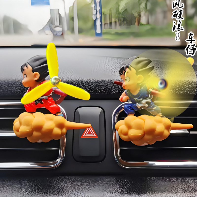 Car Fragrance Diffuser - ドラゴンボール悟空車用芳香剤 エアコン吹き出し口クリップ式アロマセラピー回転プロペラ 車内装飾飾り