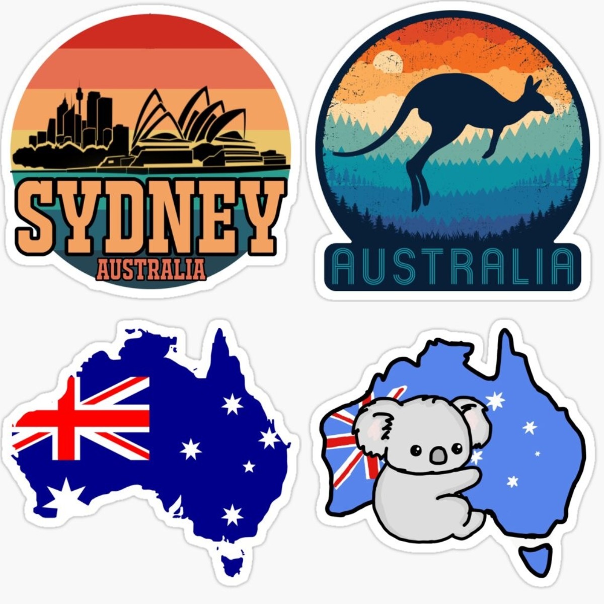 Car Accessories Australia - Australia-ステッカー,車の装飾用の粘着性のビニールステッカー