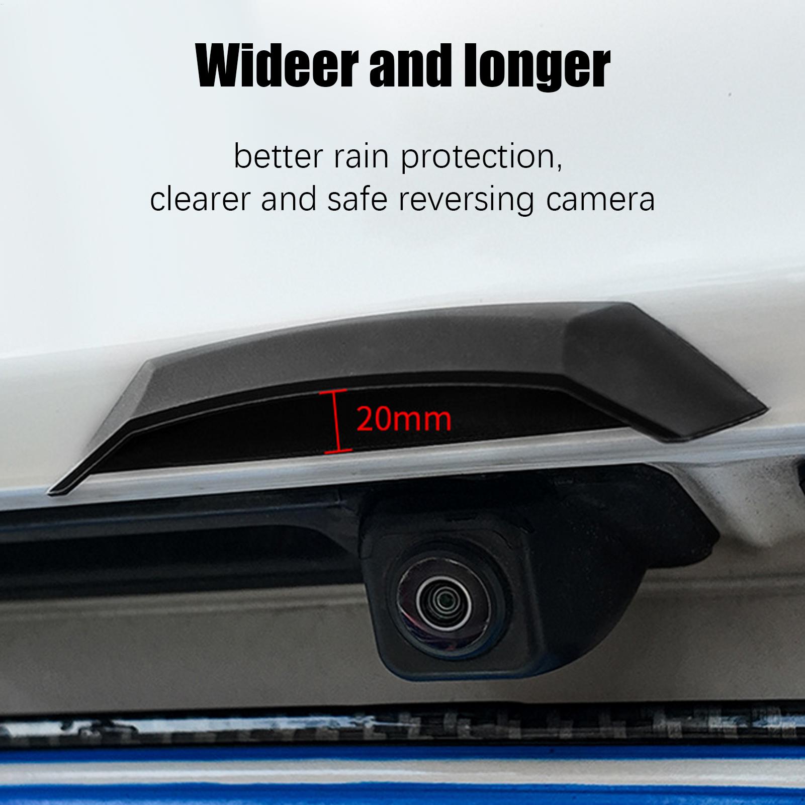 Rear Camera For Car - 1pc 新車リアカメラレインカバーバックミラーリバース保護ハウジングリバースカメラプロテクターシールドトラック SUV バンセダン用