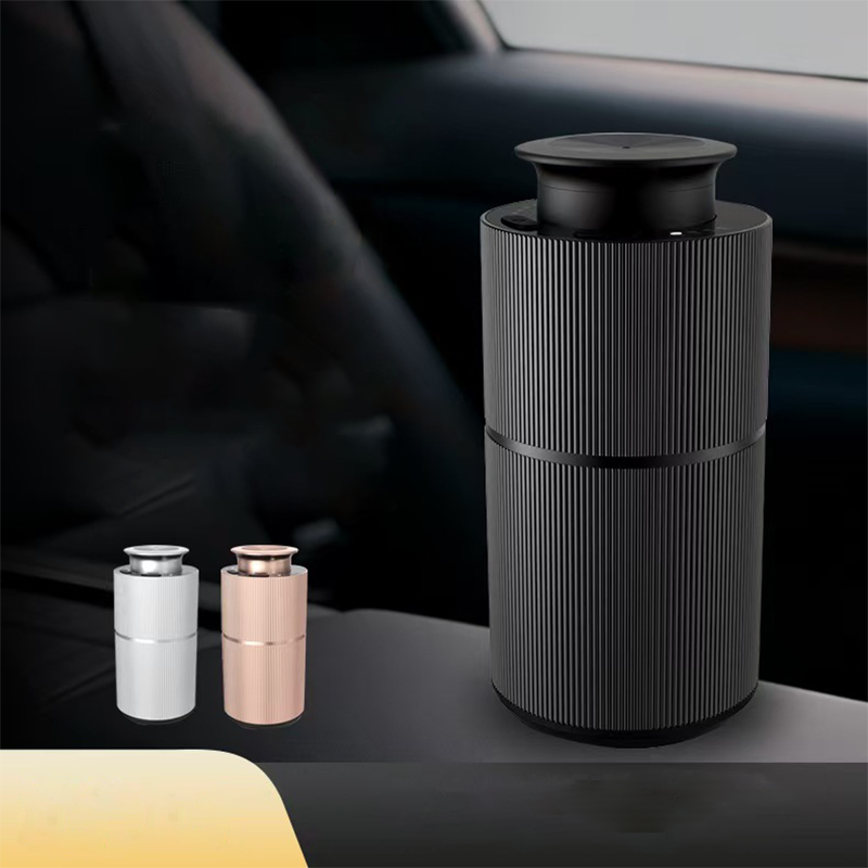Car Fragrance Diffuser - メタルボディスマートカーディフューザー ポータブル充電式水なしアロマネブライザー 家庭用オフィス用エッセンシャルオイルフレグランスマシン