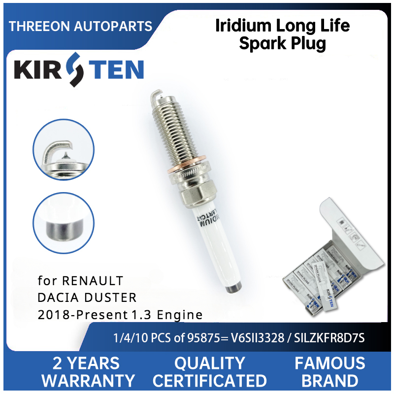 Bosch Spark Plug Iridium - Kirsten-ルノート、クリオ、コレオス、メガーヌ、ダチア、コーナチャナ、キャプチャー、カダジャー、トラジマン、v6sii3328、224019185r用のイリジウムスパークプラグ