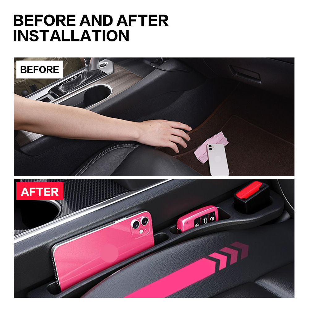 2X カーシートギャップフィラー座席間の隙間装飾インテリア自 - Car Accessories Unique のレビューと価格