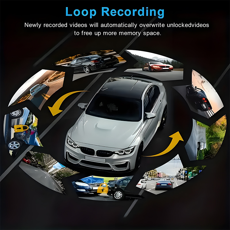 フロントとリアに1080P録画機能付きの内蔵型車載DVRカメ - Rear Camera For Car のレビューと価格