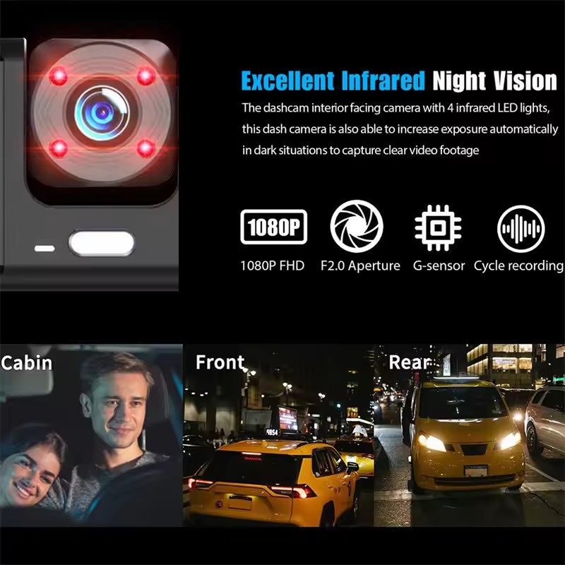 フロントとリアに1080P録画機能付きの内蔵型車載DVRカメ - Rear Camera For Car のレビューと価格