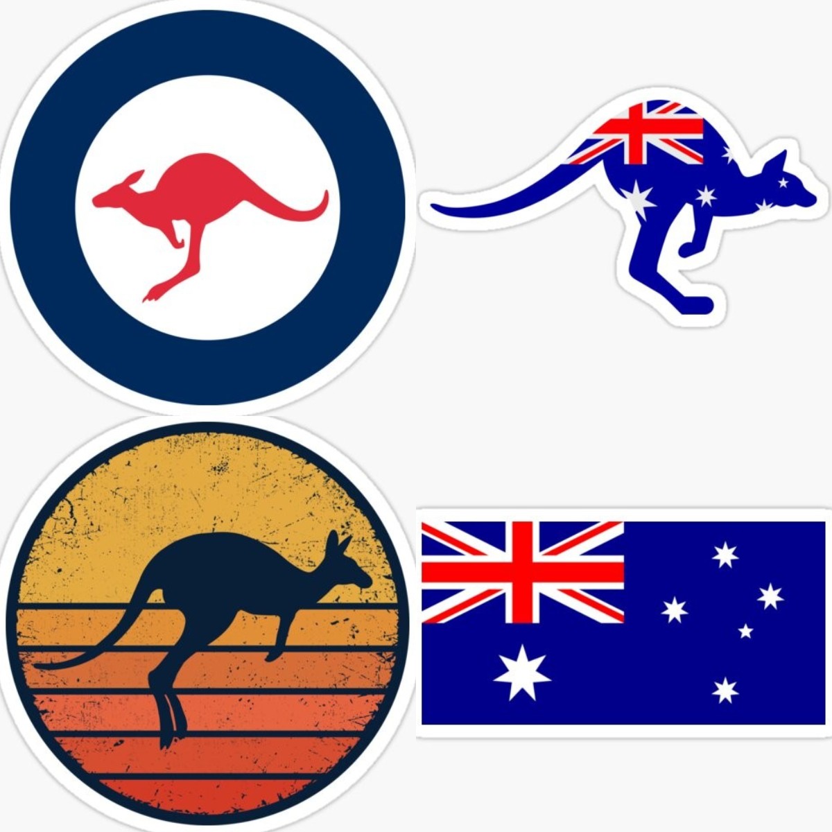 カンガルーゾーンオーストラリアバンパーステッカーかわいいオー - Car Accessories Australia のレビューと価格
