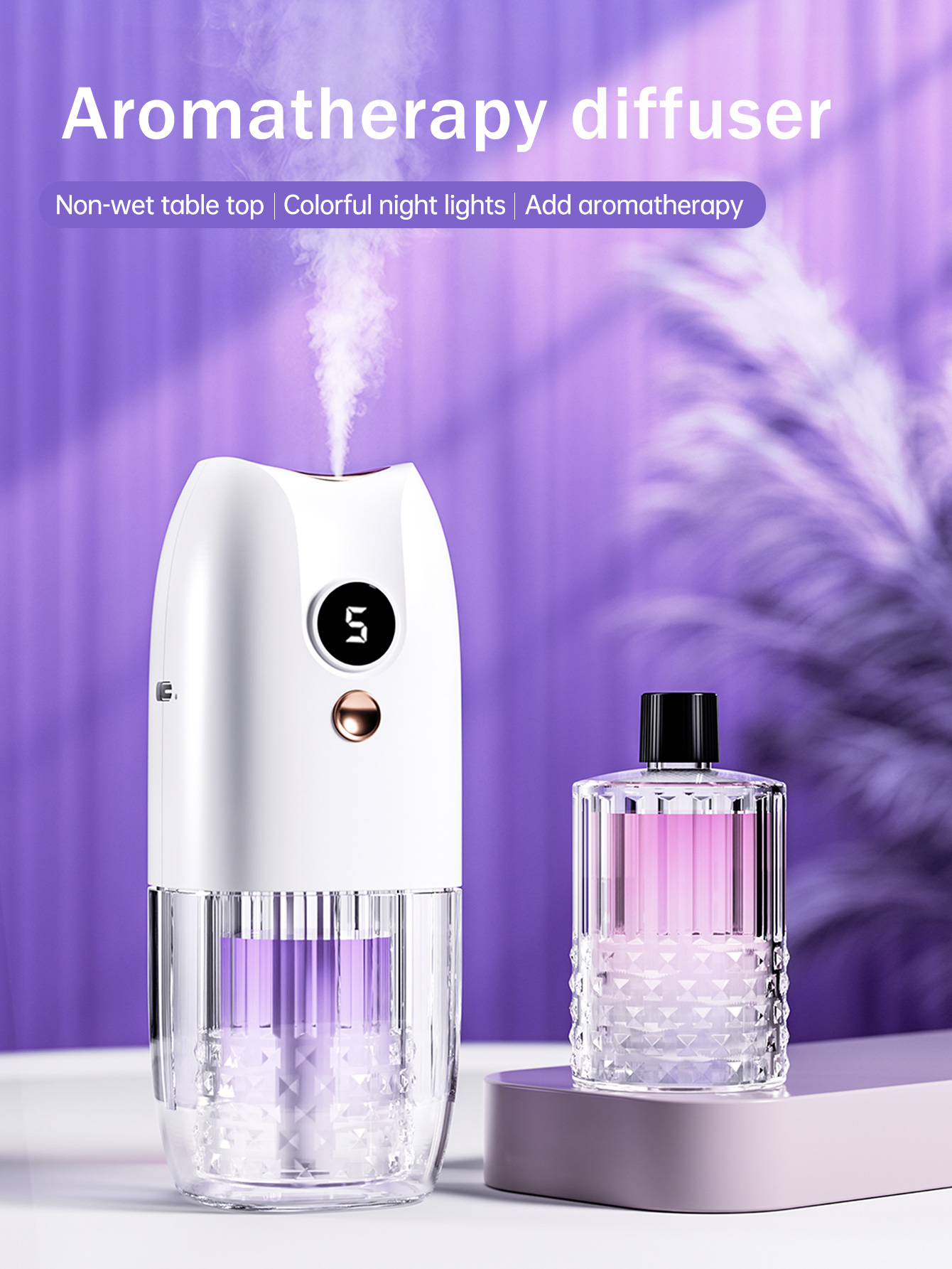 多機能充電式ポータブルアロマディフューザーエッセンシャルオイ - Car Fragrance Diffuser のレビューと価格