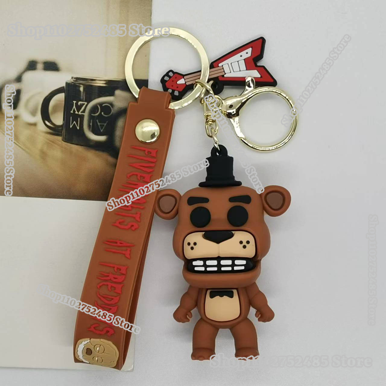 5 個漫画アニメ FNAF フィギュアキーホルダー恐ろしい人 - Car Accessories Etsy のレビューと価格