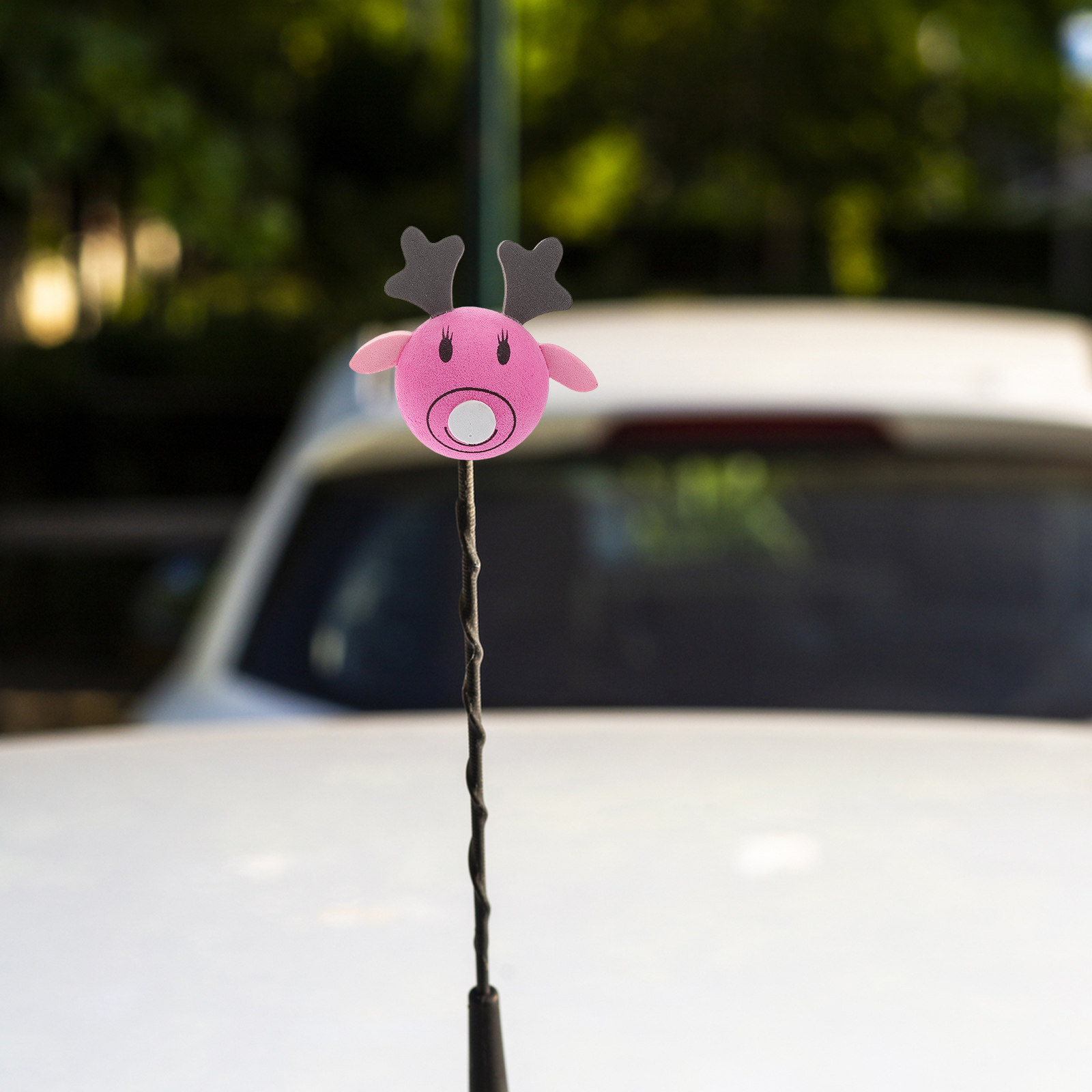 2個セット トナカイ型カーアンテナボール EVA製 防水 車 - Car Accessories Unique のレビューと価格