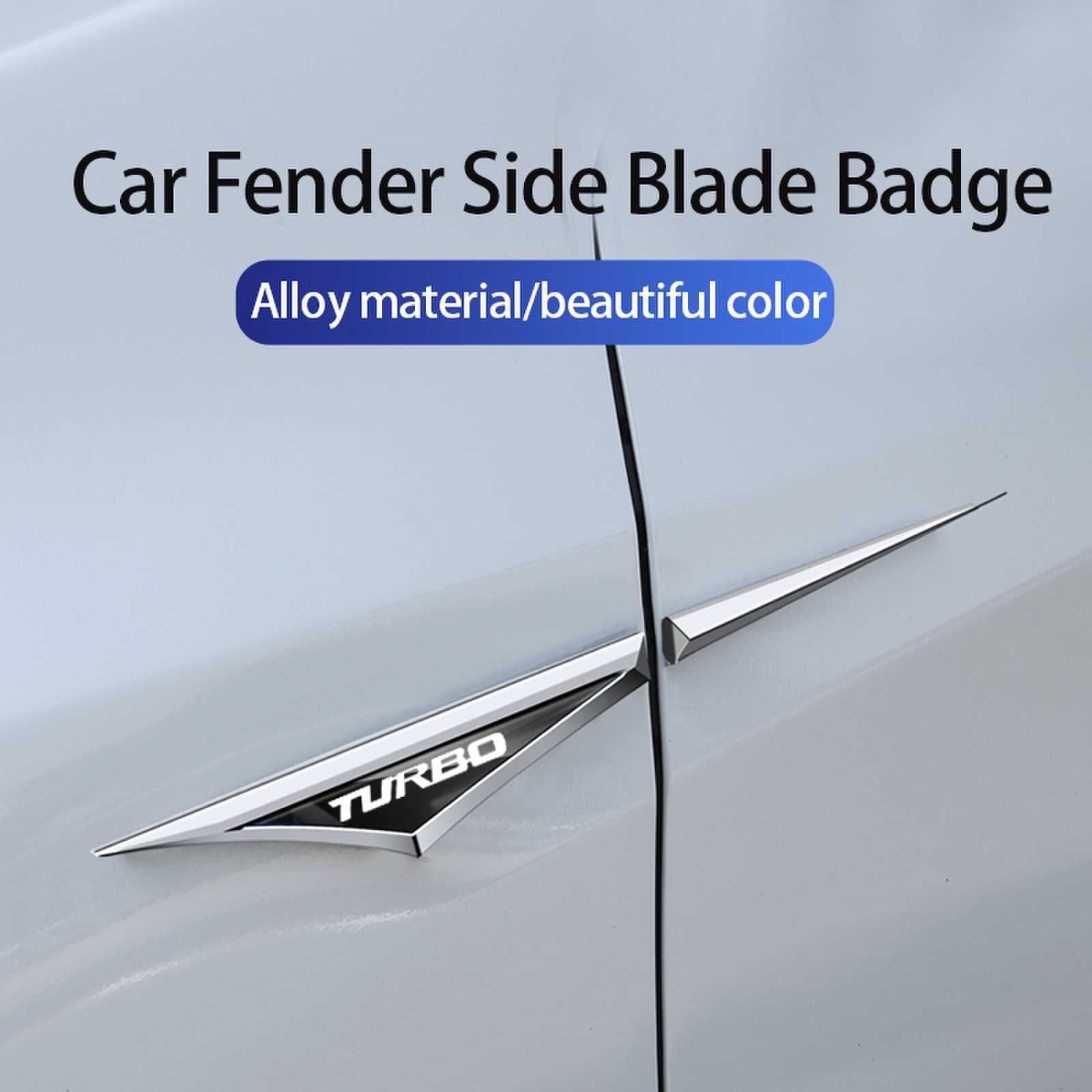 ターボロゴ付き車の金属ステッカー,ドアフェンダーバッジ,サイ - Car Accessories Unique のレビューと価格