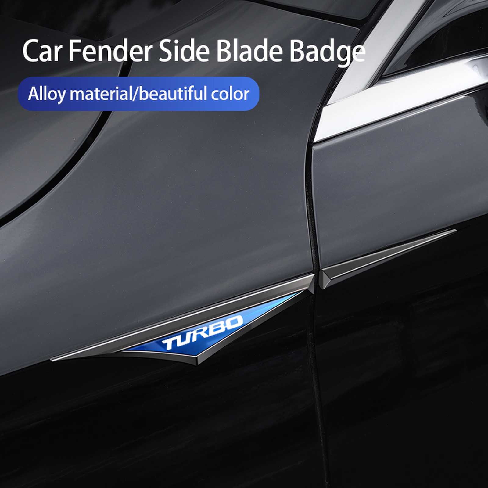 ターボロゴ付き車の金属ステッカー,ドアフェンダーバッジ,サイ - Car Accessories Unique のレビューと価格
