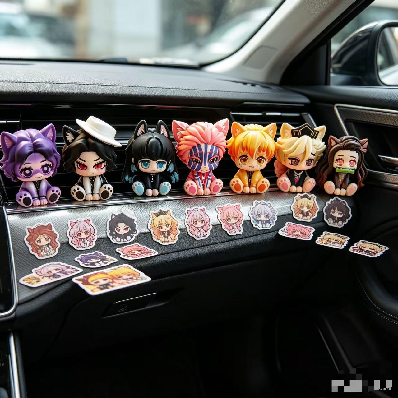 鬼滅の刃 かわいいちびフィギュア 車飾り ミニサイズ 遮り目 - Car Accessories Etsy のレビューと価格