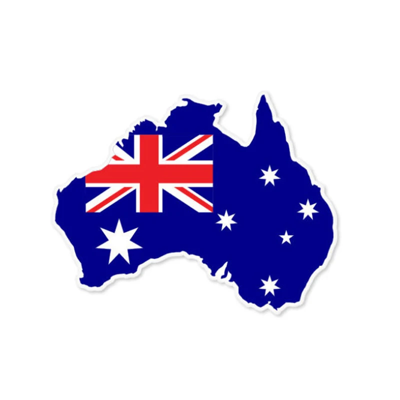 オーストラリアの地図旗クリエイティブカーステッカー、防水日焼 - Car Accessories Australia のレビューと価格