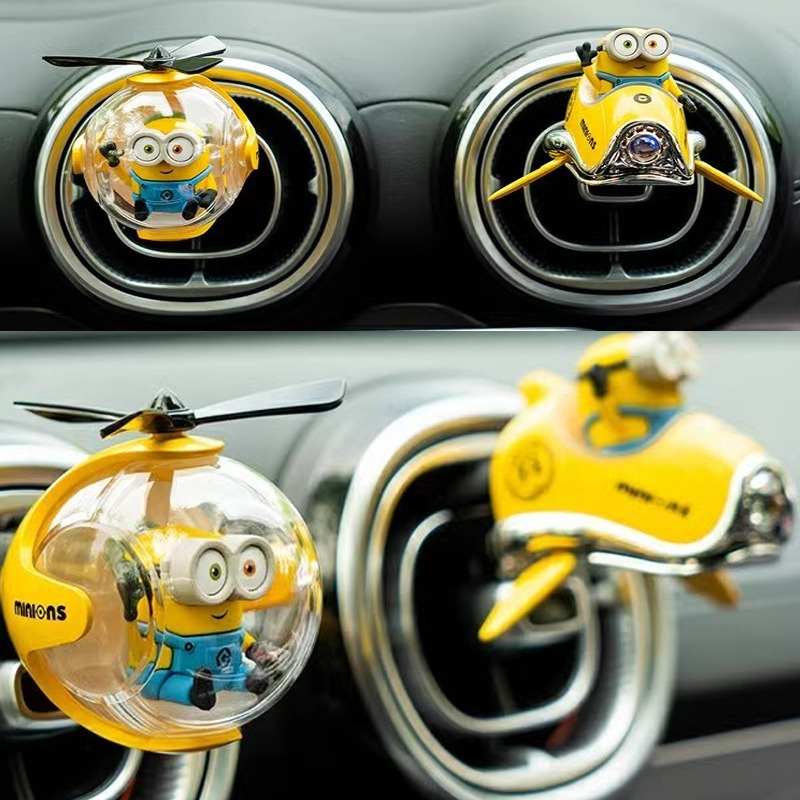 ミニオン風車用芳香剤、かわいい漫画風車用香水クリップ、クリエ - Car Fragrance Diffuser のレビューと価格