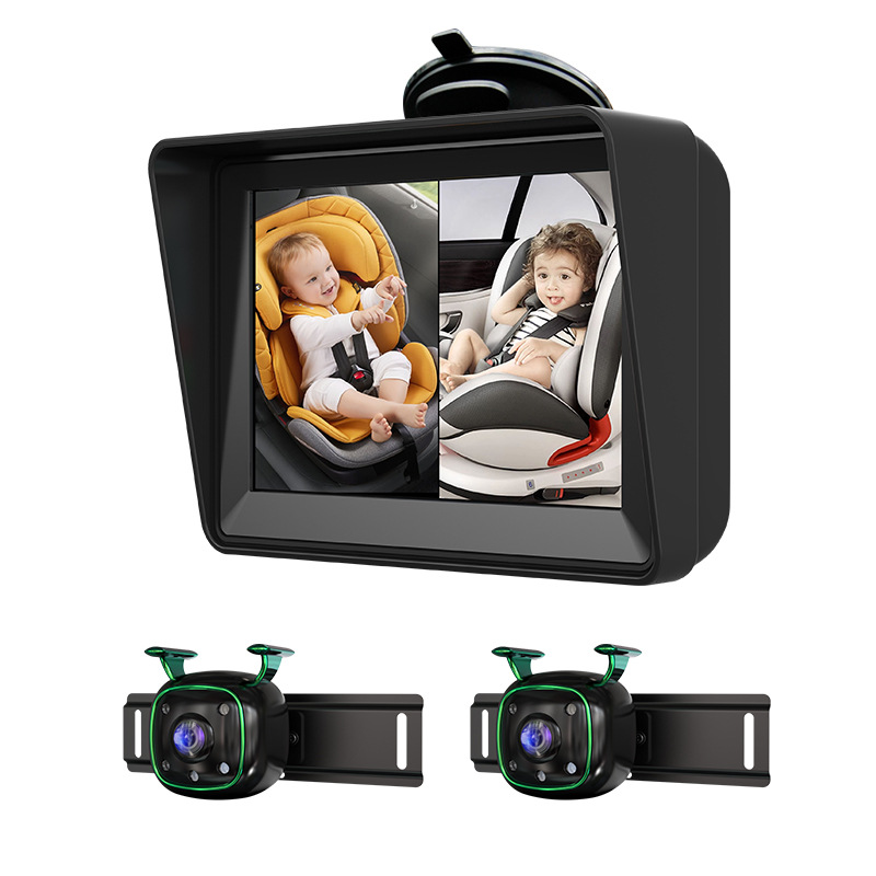 車のベビーケア 5 インチ モニター + ナイト ビジョン  - Rear Camera For Car のレビューと価格