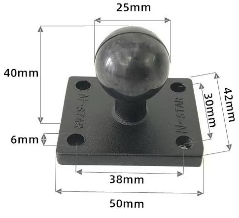 1 インチボールヘッドオートバイベーススタンドガーミンデジタ - Car Accessories Xiaomi のレビューと価格