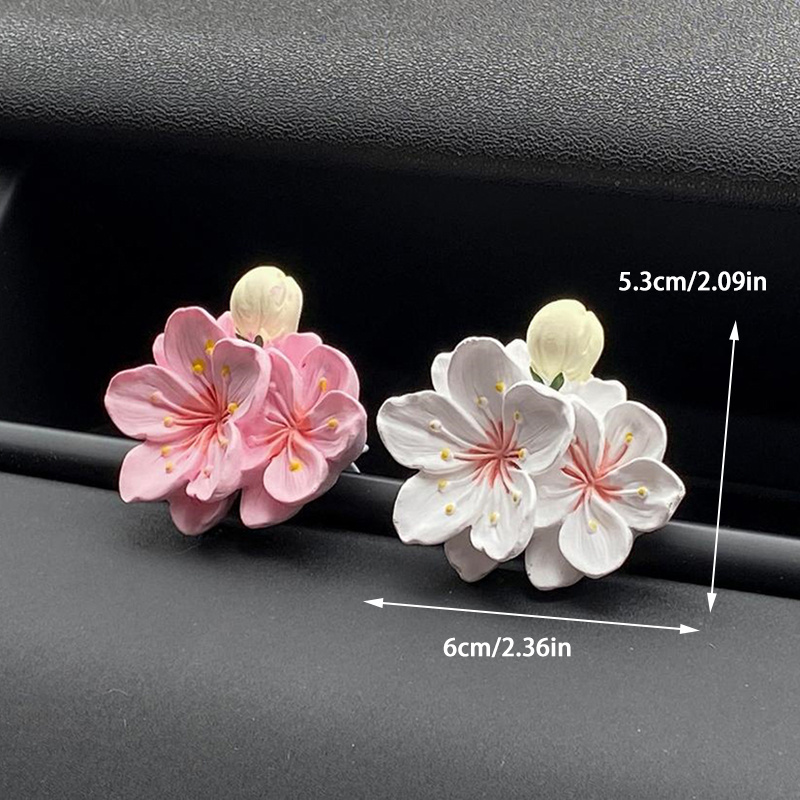 1pc 車のファッション小さな絶妙な香水クリップ花の形の空気 - Car Fragrance Diffuser のレビューと価格