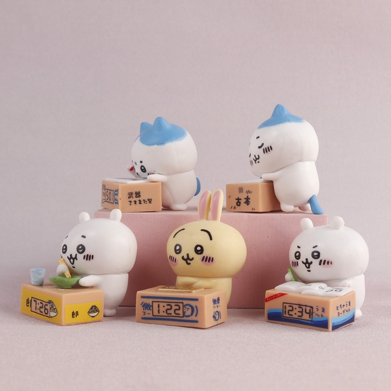 ハチワレうさぎ漫画目覚まし時計置物車内装飾小さくてかわいいデ - Car Accessories Etsy のレビューと価格