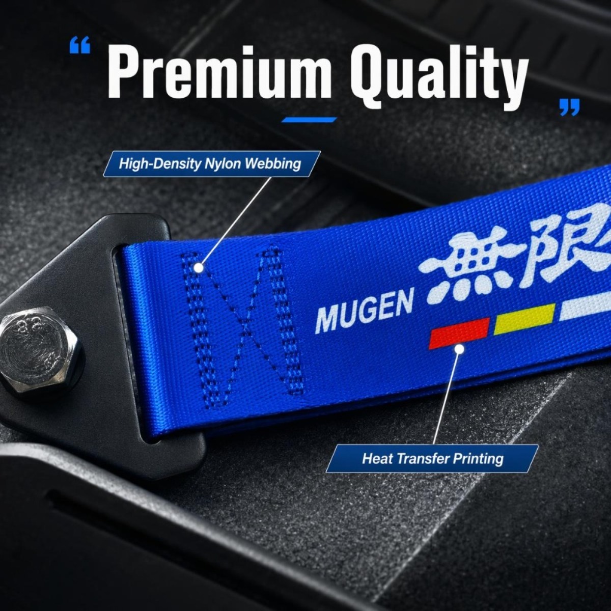 車レース牽引ロープ JDM 装飾高強度ナイロン車両牽引ストラ - Car Accessories Unique のレビューと価格