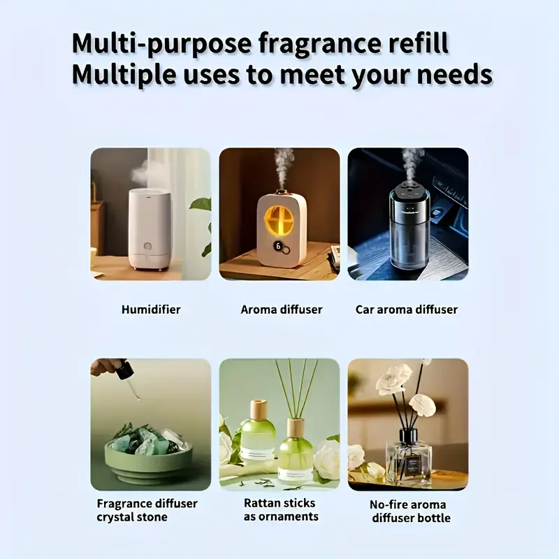 260ml大容量アロマセラピーエッセンシャルオイル詰め替え、 - Car Fragrance Diffuser のレビューと価格