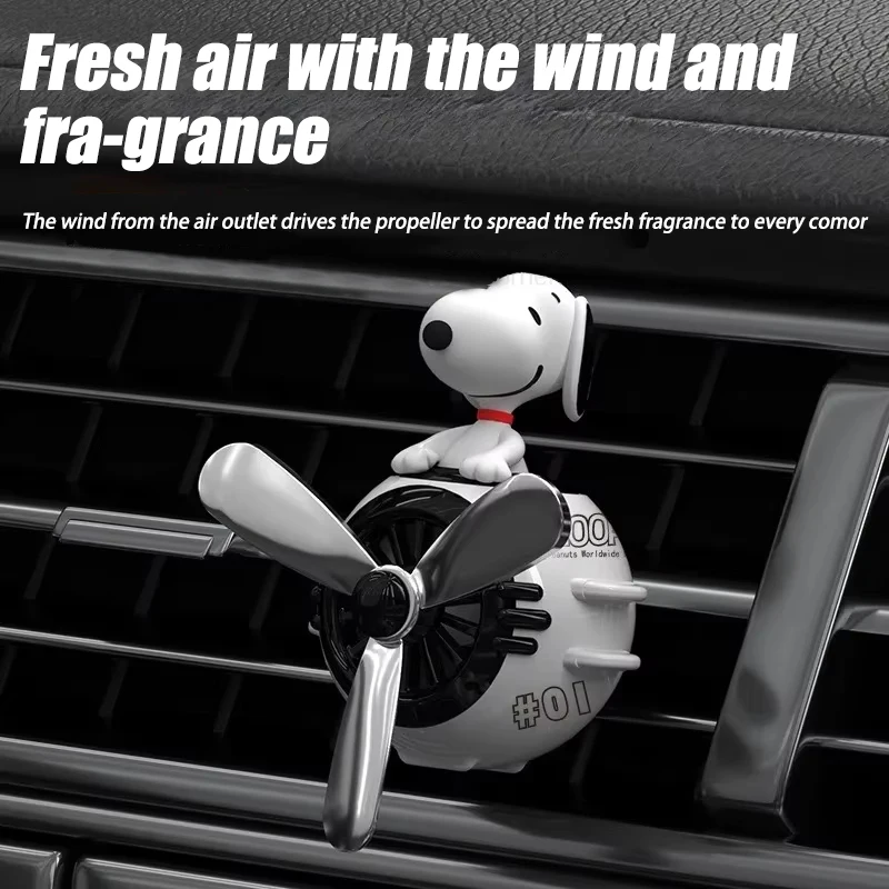 かわいいパイロットスヌーピーカーアロマセラピー漫画エアフレッ - Car Fragrance Diffuser のレビューと価格