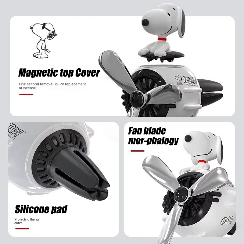 かわいいパイロットスヌーピーカーアロマセラピー漫画エアフレッ - Car Fragrance Diffuser のレビューと価格