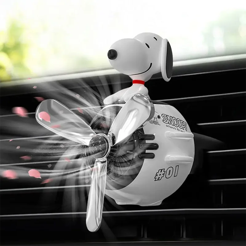 かわいいパイロットスヌーピーカーアロマセラピー漫画エアフレッ - Car Fragrance Diffuser のレビューと価格