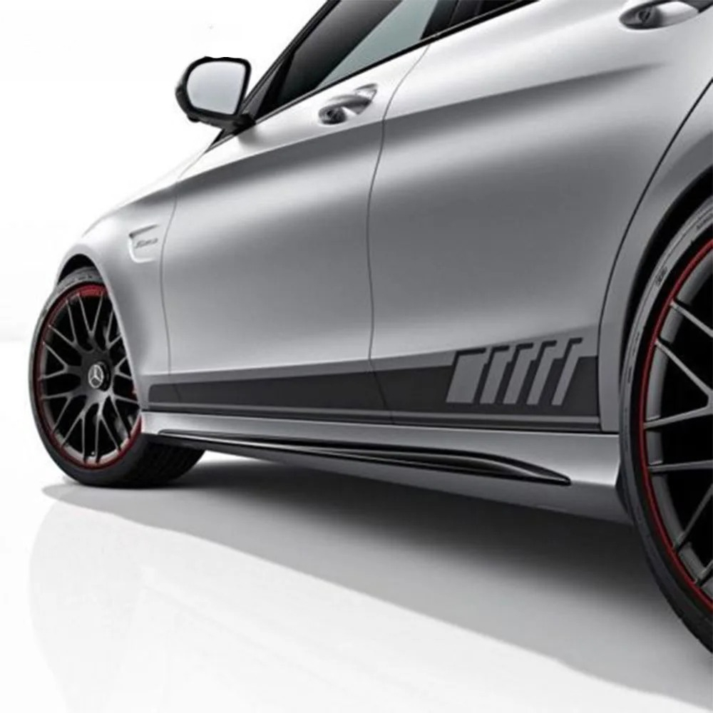 車のサイドストライプビニールデカールステッカーメルセデスベン - Car Accessories Unique のレビューと価格