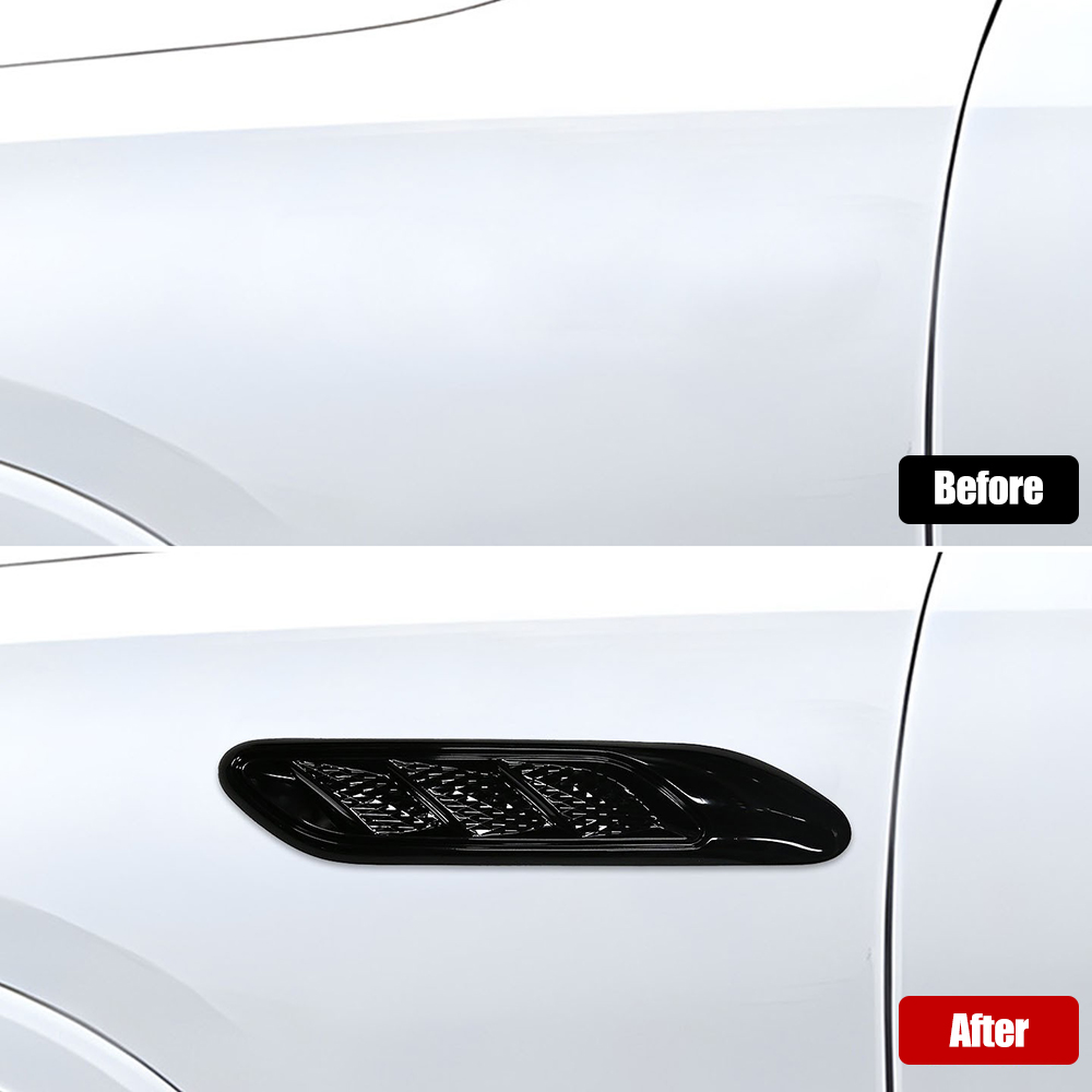 2 個の車のエアインテーク、胸部側アウトレットストリップ用防 - Car Accessories Unique のレビューと価格